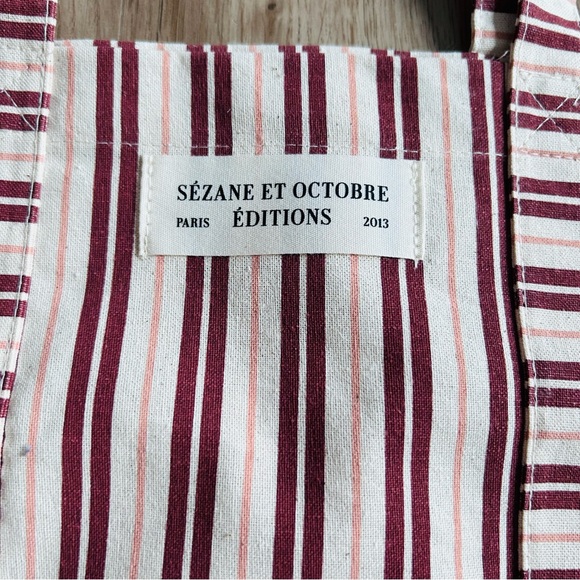 🇫🇷 Sézane Striped Tote Bag Multicolor